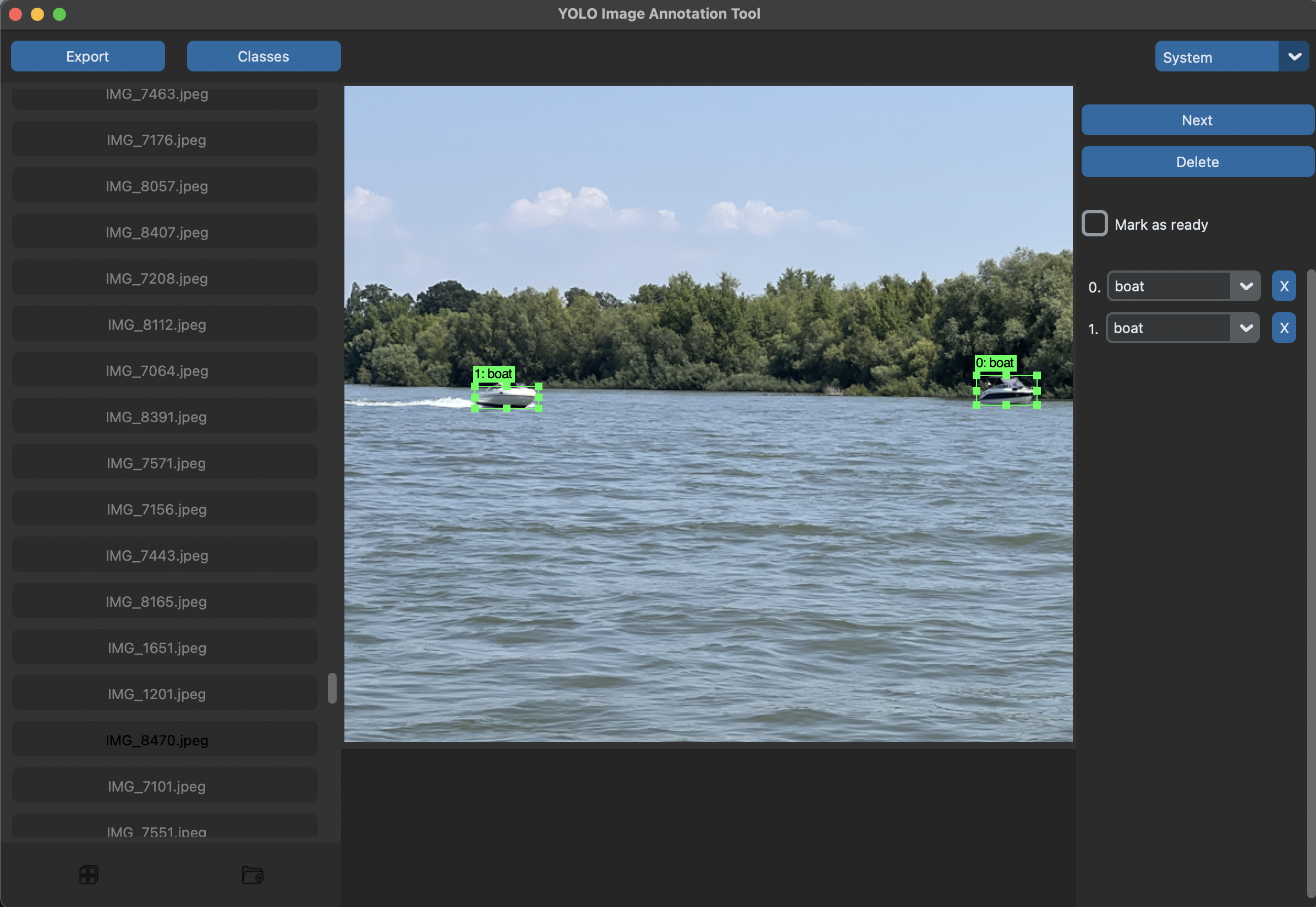 Semi-automatic Image Annotator